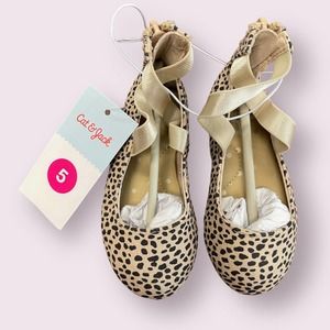 Cat & Jack Toddler Girls' Trinity Leopard Spot Ballet Flats - Size 5